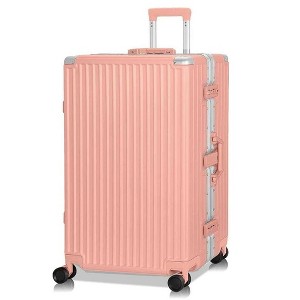Luupatchy Business Aluminum Frame Zipperless Checked Luggage Hard Shell Suitcase with TSA Lock - 1 of 4