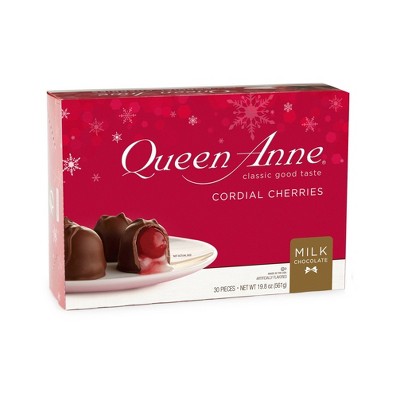 Queen Anne Holiday Milk Chocolate Cordial Cherries - 19.8oz