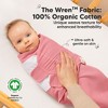 3pk Soothe Wren Swaddle Sleep Sacks, Organic Newborn Swaddles Wrap 0-3 Months, Soft Baby Wearable Blanket - 2 of 4