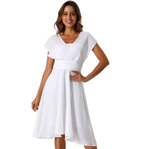 Allegra K Women's Sleeveless Fit and Flare Midi Dresses - 1 of 4