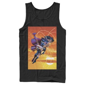 Men's Superman Wonder Woman Kiss Tank Top - 1 of 4