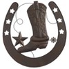 The Lakeside Collection Cowboy Boot and Horseshoe Wall Art - 3 of 4