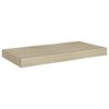 vidaXL Floating Wall Shelves 2 pcs Oak 19.7"x9.1"x1.5" MDF - 3 of 4