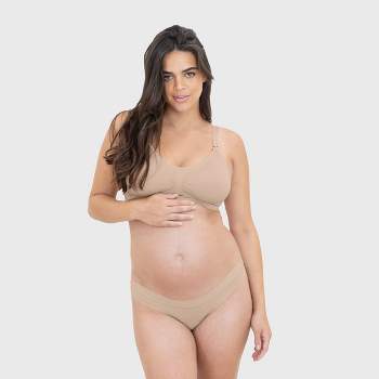 All.you. Lively Mesh Trim Maternity Bralette - Toasted Almond L : Target