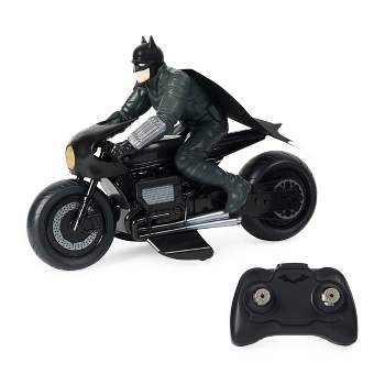 DC Comics The Batman Batcycle RC with Batman Rider