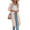 Womens Casual Knit Cardigan Long Sleeve Mid Length Fitted Pocket Sweater Cardigan - 2 of 3