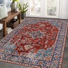 Washable Rug Traditional Oriental Rugs Soft Indoor Low Pile Carpet for Living Room Bedroom Dining - 2 of 4