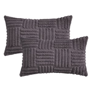REGALWOVEN Striped Soft Decorative Throw Pillow Covers for Bed Sofa Living Room Farmhouse Home Decor 2 Pcs - 1 of 4