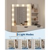 4 Drawer Makeup Vanity Desk with Mirror, Vanity Table with Storage for Bedroom - 4 of 4