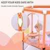 Whisen 55'' Toddlers Trampoline with Ocean Balls, Safe Net & Pads, Upgrade Zipper - 2 of 4