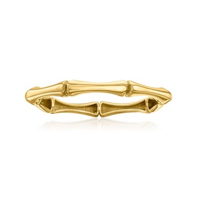 Pure Collection by Ross-Simons Italian 14kt Yellow Gold Bamboo-Style Ring