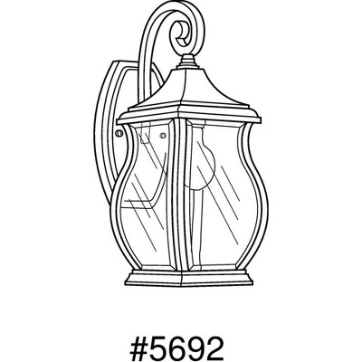 Bronze 15" Traditional Outdoor Wall Lantern Sconce