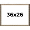 PosterPalooza | Ornate Silver Picture Frame - UV Acrylic, Backing Board, Hanging Hardware Included - 2 of 4