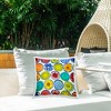 Stupell Industries Modern Floral Pattern Circles Outdoor Decorative Throw Pillow, 18 x 18 - 3 of 3