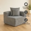 Whisen 3-Seat Modular Sectional Sofa, All-Foam Compressed Deep-Seat Couch with Textured Chenille, Tool-Free Assembly - 4 of 4
