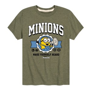 Boys' - Despicable Me Minions - Make Yourself Heard Short Sleeve Graphic T-Shirt - 1 of 4