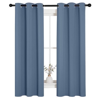 NICETOWN Grommet Top Blackout Curtains, Thermal Insulated Noise Reducing Window Drapes (Set of 2)