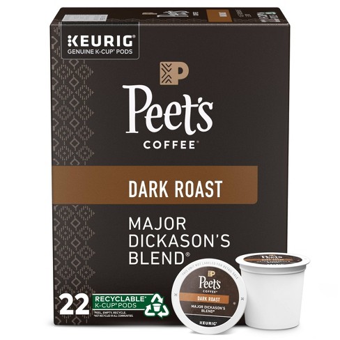 Peet's Major Dickason Dark Roast Coffee Keurig K-Cup Pods - image 1 of 3