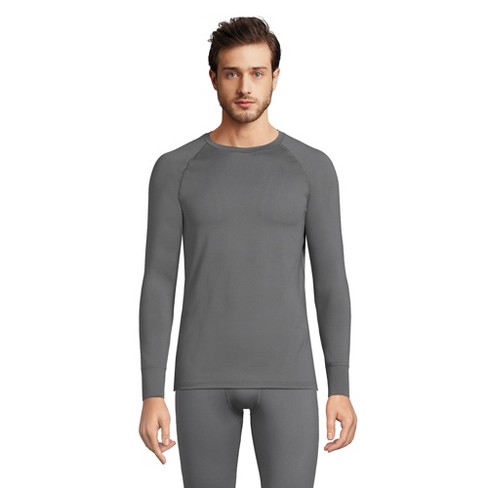 Lands' End Men's Tall Stretch Thermaskin Long Underwear Crew Base