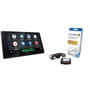 JVC KW-M595BT - 6.8" WSVGA 1DIN Short DMR, CP/AA, iData, SXM, 1Cam, 2.5V Receiver with PAC Audio SWI-CP2 Universal Analog/CAN-Bus Steering Wheel Co... - 1 of 4