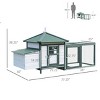 LAOTIES Wooden Chicken Coop with Nesting Box,Outdoor Hen House with Ramp and Tray,Backyard Poultry Cage for 2–3 Hens - 2 of 4