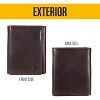 Paaaawaters Men's Durable Oil Tan Leather Wallets, Available in Multiple Styles - 3 of 4