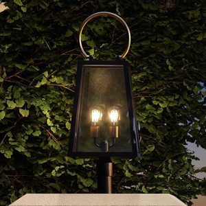 Urban Ambiance Luxury Modern Farmhouse Outdoor Post/Pier Light,  27"H x 11.25"W,  Olde Bronze Finish, UHP1004 - 1 of 4