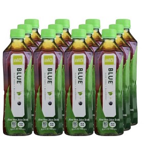 Alo Blue Aloe Vera + Blueberry Juice - Case of 12/16.9 oz - 1 of 4