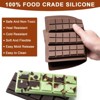 Aoibox Chocolate Bar Mold, Non-Stick Silicone Deep Mold for Dubai Pistachio Rod, Candy, Snacks, Knafeh Pistachio Rod and More (10 Snap) - 4 of 4