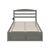 AFI Furnishings Warren Platform Bed F with Foot Drawer AG - 4 of 4