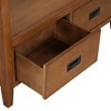 Kumasinova 36" Farmhouse Console Table with Drawers,Entryway Table with Storage Shelf,Solid Pine Wood Entry Table for Living Room&Kitchen - 4 of 4