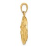 Black Bow Jewelry 14k Yellow Gold 18mm Sand Dollar Pendant - 2 of 4