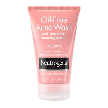 Neutrogena Oil Free Pink Grapefruit Acne Face Wash with Vitamin C - 2 fl oz