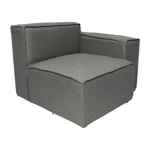 Emma and Oliver Modular Right Side Armchair with Arm Rest - 1 of 4