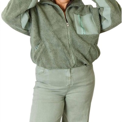 Women's Full Size Zip Up Collared Neck Jacket - HEIMISH USA
