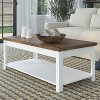 NicBex 48.5 Inch Rectangle Coffee Table with 2-Tier Storage for Living Room,Bedroom,No Assembly Required - 2 of 4