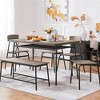 Yaheetech Farmhouse Space-Saving 6 Piece Dining Table Set with 2 Storage Racks for Kitchen - image 2 of 4