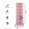 Rotating Shoe Rack Tower 360, Spinning Shoe Rack Tower 7 Tier for Closet, Entryway, Tall Shoe Storage Organizer, Holds Up to 28 Pairs of Shoes Pink - 2 of 4