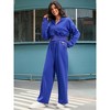 ATHLECHIC Women's Outfits Tracksuits Casual Cropped Hoodie Wide Leg Pants Travel Workout Lounge 2 Piece Sets - 3 of 4