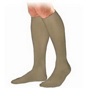JOBST Men's Ribbed Knee-High Compression Socks - Firm (20-30 mmHg) - Large - Khaki - 1 of 1