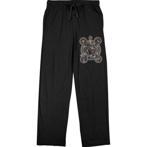 Kingdom Hearts Sora Station of Awakening Men s Black Sleep Pajama Pants XX Large