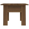 vidaXL Coffee Table - Modern Design in Brown Oak Finish, Engineered Wood - Ideal for Living Room - 21.7"x21.7"x16.5" Size - 4 of 4