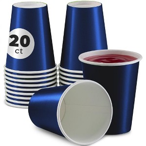 SparkSettings Disposable Paper Cups 9oz, 20 Pack - 1 of 4