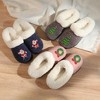 Roxoni Women’s Cozy Faux Fur Slippers with Indoor Outdoor Sole – Festive Holiday Custom Gift Footwear - 4 of 4