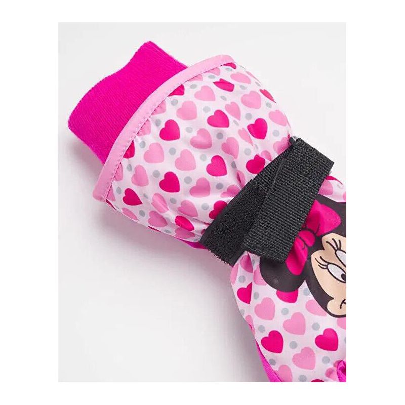 Disney Minnie Mouse Girls Winter Insulated Snow Ski Gloves or Mittens, Ages 2-7, 3 of 4