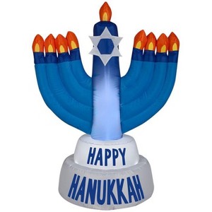 Gemmy Airblown Inflatable Outdoor Hanukkah Candles, 3.5 ft Tall, Multicolored - 1 of 4