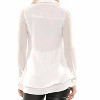 Women's Mesh Long Sleeve Blouse With Double Layered Back - Why Dress - 2 of 3