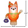 Gemmy Airblown Inflatable Bingo in Pumpkin Costume Bluey, 3.5 ft Tall, Multicolored - 3 of 4