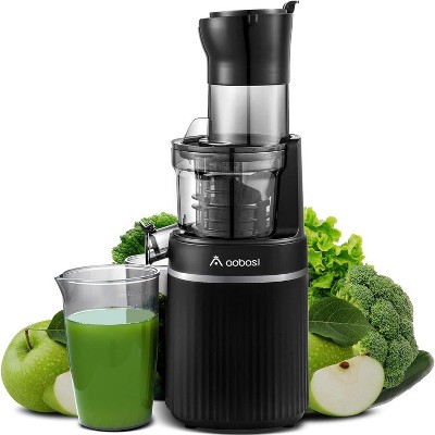 Masticating Juicer, 2-In-1 Cold Press Juicer with Large 80mm Feed Chute, Slow Juicer for Vegetable and Fruit