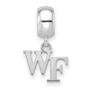 Black Bow Jewelry Sterling Silver Wake Forest Demon Deacons NCAA Bead Charm - 2 of 4